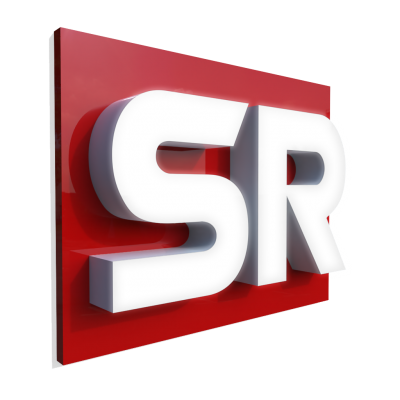 Объемные буквы на подложке